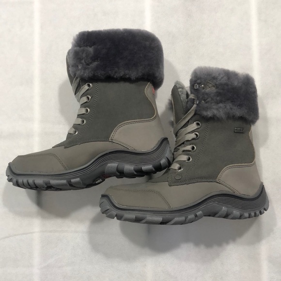 Pajar grey waterproof leather storm boots size 36